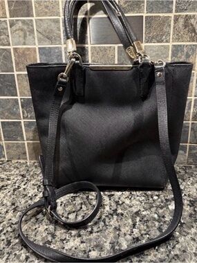 Coach Madison Mini Black Saffiano Leather Crossbody Bag 29001